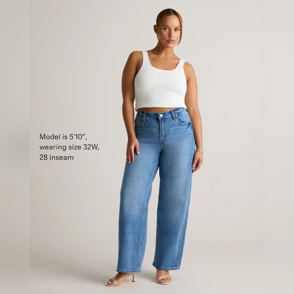 Quince Denim - Quince Bella Stretch Relaxed Straight Jeans
